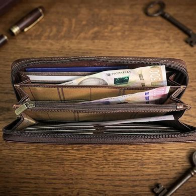 Мужское портмоне Tony Perotti Italico из гладкой кожи 3528-21 (90621) Коричневое