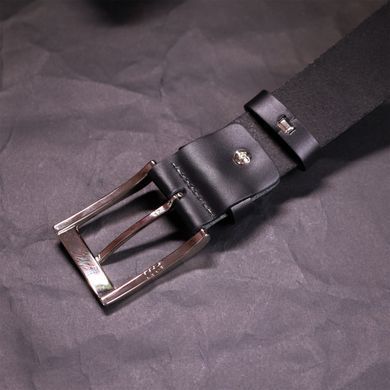 Брючний ремінь для чоловіків з натуральної шкіри GRANDE PELLE 11674 Чорний