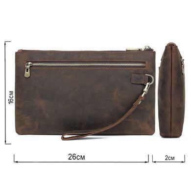 Красива барсетка чоловіча в шкірі Crazy horse Vintage 14954 Коричнева