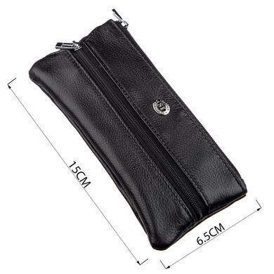 Чоловіча компактна ключниця ST Leather 18838 Чорний