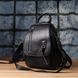 Классический женский рюкзак из натуральной кожи Vintage 23061 Черный