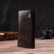 Кошелек женский из лакированной натуральной кожи с тиснением CANPELLINI 21708 Коричневый