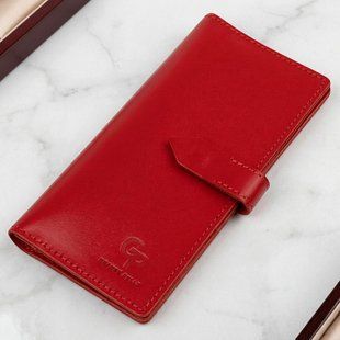 Шкіряне жіноче портмоне GRANDE PELLE 11516 Червоний