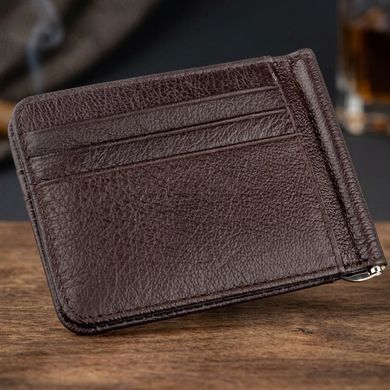 Стильный мужской зажим ST Leather 18941 Коричневый