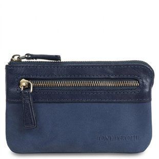 Ключница Tony Perotti из натуральной кожи Metropolis 359L navy (90016) Темно-синяя