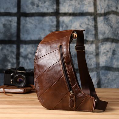 Чоловіча сумка через плече з натуральної шкіри Vintage 22959 Коричневий