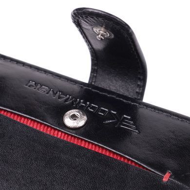 Люксовий чоловічий гаманець із натуральної глянсової шкіри Vintage sale_15110 Чорний