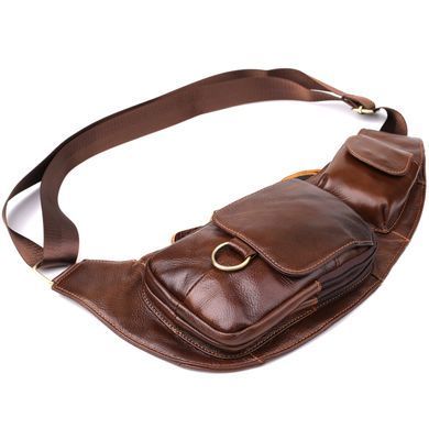 Чоловіча сумка через плече з натуральної шкіри Vintage 22959 Коричневий
