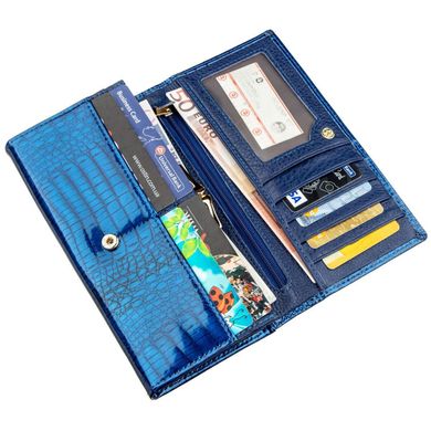 Жіночий лаковий гаманець ST Leather 18901 Синій