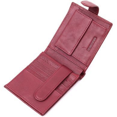 Женский практичный бумажник из натуральной кожи ST Leather 22554 Бордовый