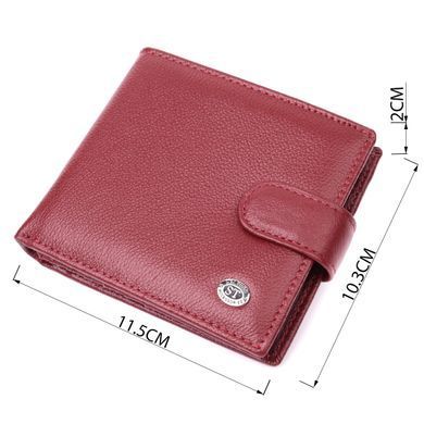 Женский практичный бумажник из натуральной кожи ST Leather 22554 Бордовый