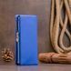 Вертикальный кошелек на кнопке унисекс ST Leather 19205 Синий