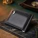 Мужской кошелек с металлическим зажимом из натуральной кожи ST Leather 23092 Черный
