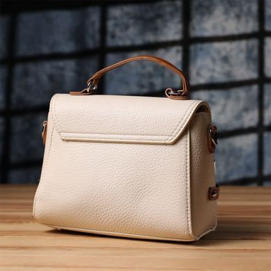 Элегантная женская сумка из экокожи Vintage sale_15146 Бежевый