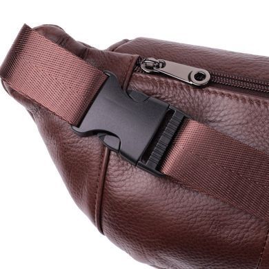 Практична бананка для чоловіків із натуральної шкіри Vintage sale_15107 Темно-коричневий