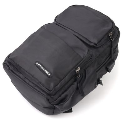 Городской мужской текстильный рюкзак Vintage 20574 Черный