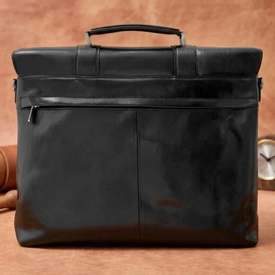 Чоловічий портфель з натуральної шкіри Tony Perotti Italico 9225G-38 (90415) Чорний