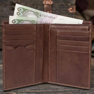 Мужское вертикальное портмоне Tony Perotti Italico 1153 (90649) Коньячное