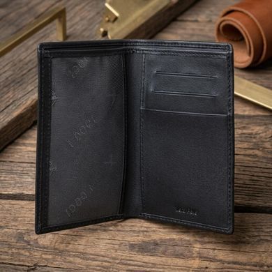 Мужское портмоне Tony Perotti из натуральной кожи Cortina 5015 nero (90227) Черное