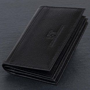 Визитница-книжка ST Leather 19213 Черная