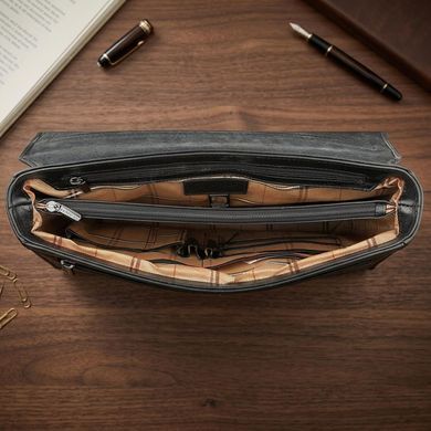 Мужской портфель из натуральной кожи Tony Perotti Italico 9276G-35 (90416) Черный
