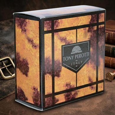 Мужской ремень из натуральной кожи Tony Perotti Cinture 0106 nero (90343) Черный