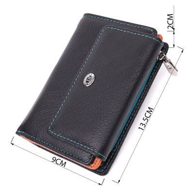 Стильний гаманець для жінок із натуральної шкіри ST Leather 22501 Чорний