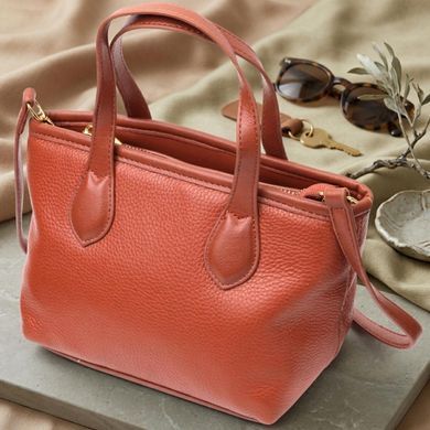 Сумка жіноча з двома ручками з натуральної шкіри Vintage 22285 Коричнева
