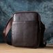 Чоловіча вертикальна сумка з натуральної шкіри Vintage 22863 Коричневий