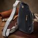 Зручна жіноча сумка з однією лямкою через плече з великозернистої екошкіри Vintage 22763 Чорний