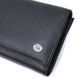Добротное женское портмоне с карманом для монет из натуральной кожи ST Leather 22691 Черный