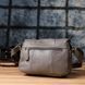 Сумка з натуральної шкіри для стильних жінок Vintage 22974 Сірий