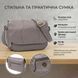 Сумка з натуральної шкіри для стильних жінок Vintage 22974 Сірий