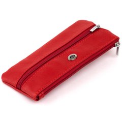 Ключниця-гаманець з кишенею жіноча ST Leather 19347 Червона