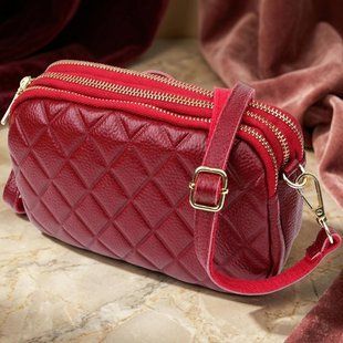 Сумка на три відділення для жінок з натуральної шкіри Vintage 22889