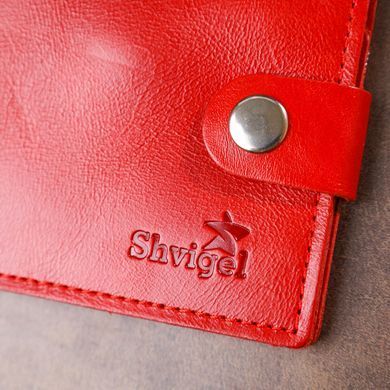 Жіноче невелике шкіряне портмоне Shvigel 16440 Червоний