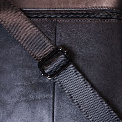 Практична чоловіча сумка Vintage 20823 шкіряна Чорний