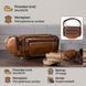 Сумка на пояс объемная Vintage 14695 Коричневая