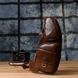 Чоловіча сумка через плече з гладкої натуральної шкіри Vintage 22965 Коричневий