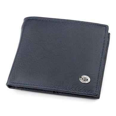 Чоловічий гаманець ST Leather 18303 (ST159) шкіряний Синій