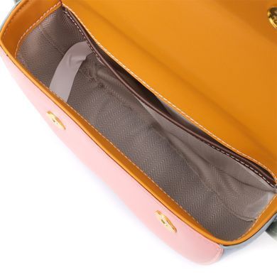 Оригінальна жіноча сумка з якісної екошкіри Vintage sale_15127 Різнокольоровий