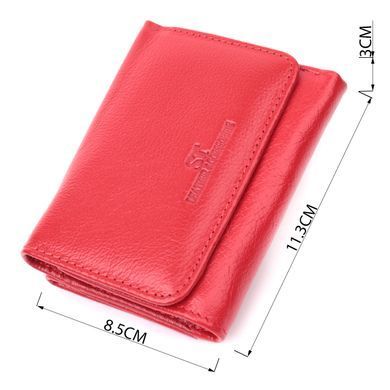 Шкіряний яскравий гаманець для жінок ST Leather 22505 Червоний