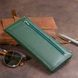 Горизонтальний тонкий гаманець зі шкіри унісекс ST Leather 19328 Зелений