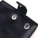 Вместительный мужской бумажник среднего размера из натуральной кожи ST Leather 19419 Черный