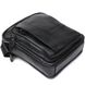 Добротная кожаная мужская сумка Vintage 20677 Черный