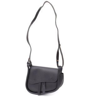 Жіноча сумка сідло з якісної екошкіри Vintage sale_15128 Чорний