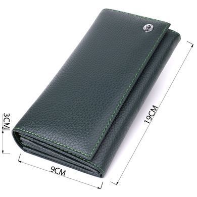 Модний гаманець для жінок із натуральної шкіри ST Leather 23099 Зелений
