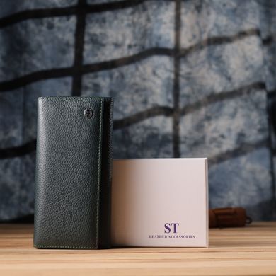 Модний гаманець для жінок із натуральної шкіри ST Leather 23099 Зелений