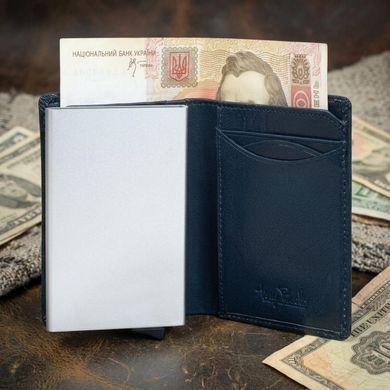 Мужская кредитница Tony Perotti натуральная кожа Nevada 3758 navy (90600) Синяя