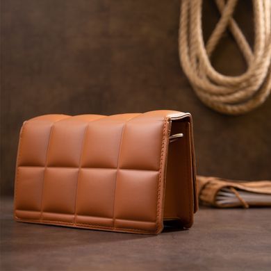 Горизонтальная мягкая сумка из кожзаменителя Vintage sale_14909 Коричневая